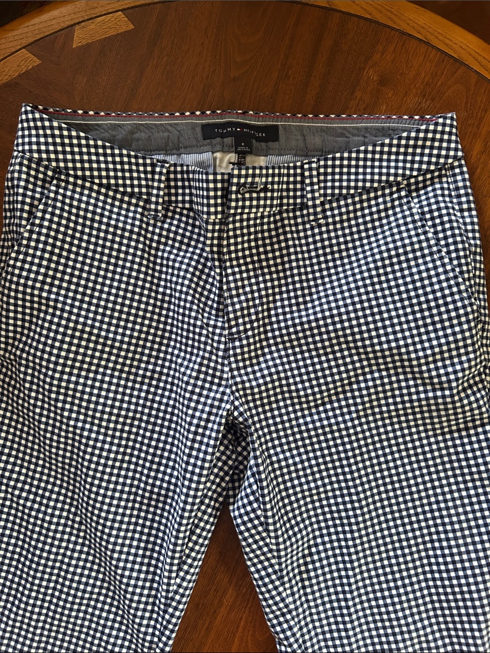 Tommy Hilfiger Blue and White checked pants